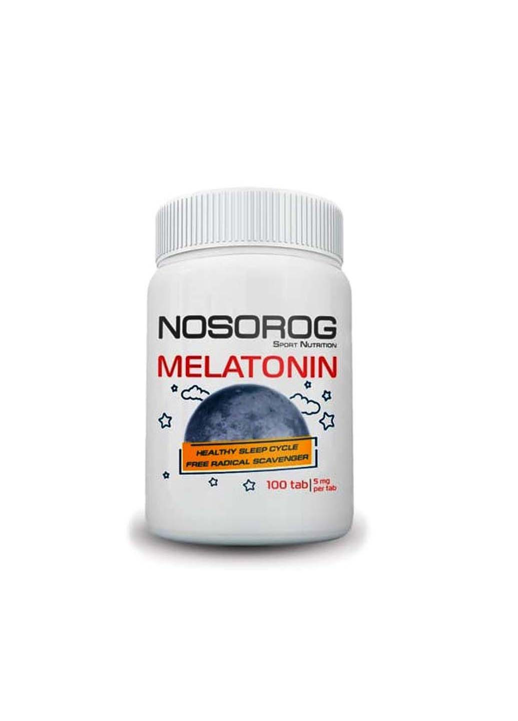Мелатонин для спорта Melatonin 100 Tabs Nosorog Nutrition (257999913)