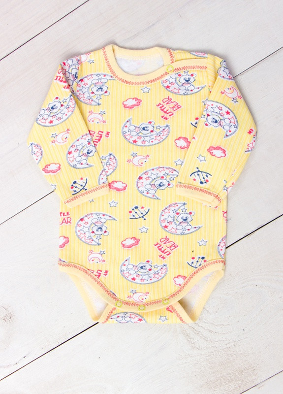 Боді ясельний для дівчинки (з довгим рукавом) Жовтий Носи Своє (5010-024-5-v11) Носи своє (258019368)