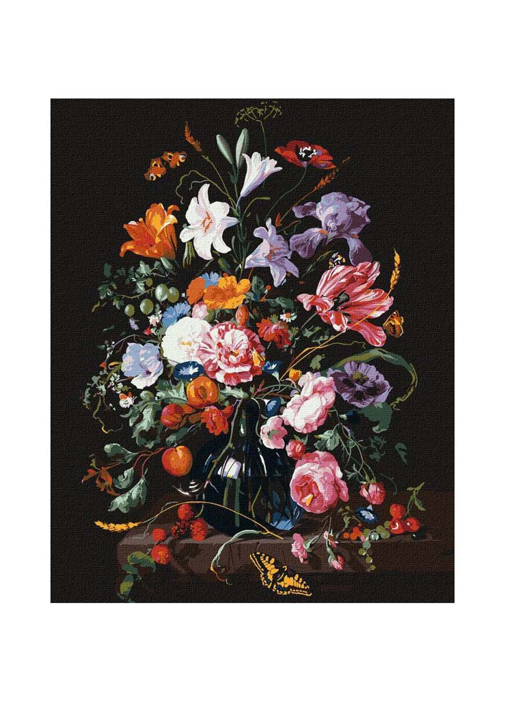 Картина по номерам Ваза с цветами и ягодами ©Jan Davidsz. de Heem 40х50 см Идейка (258021711)