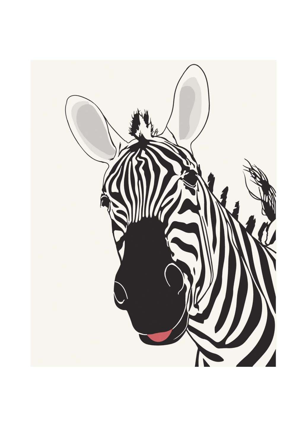 Картина по номерам Смешная зебра 40х50 см Art Craft (258022285)