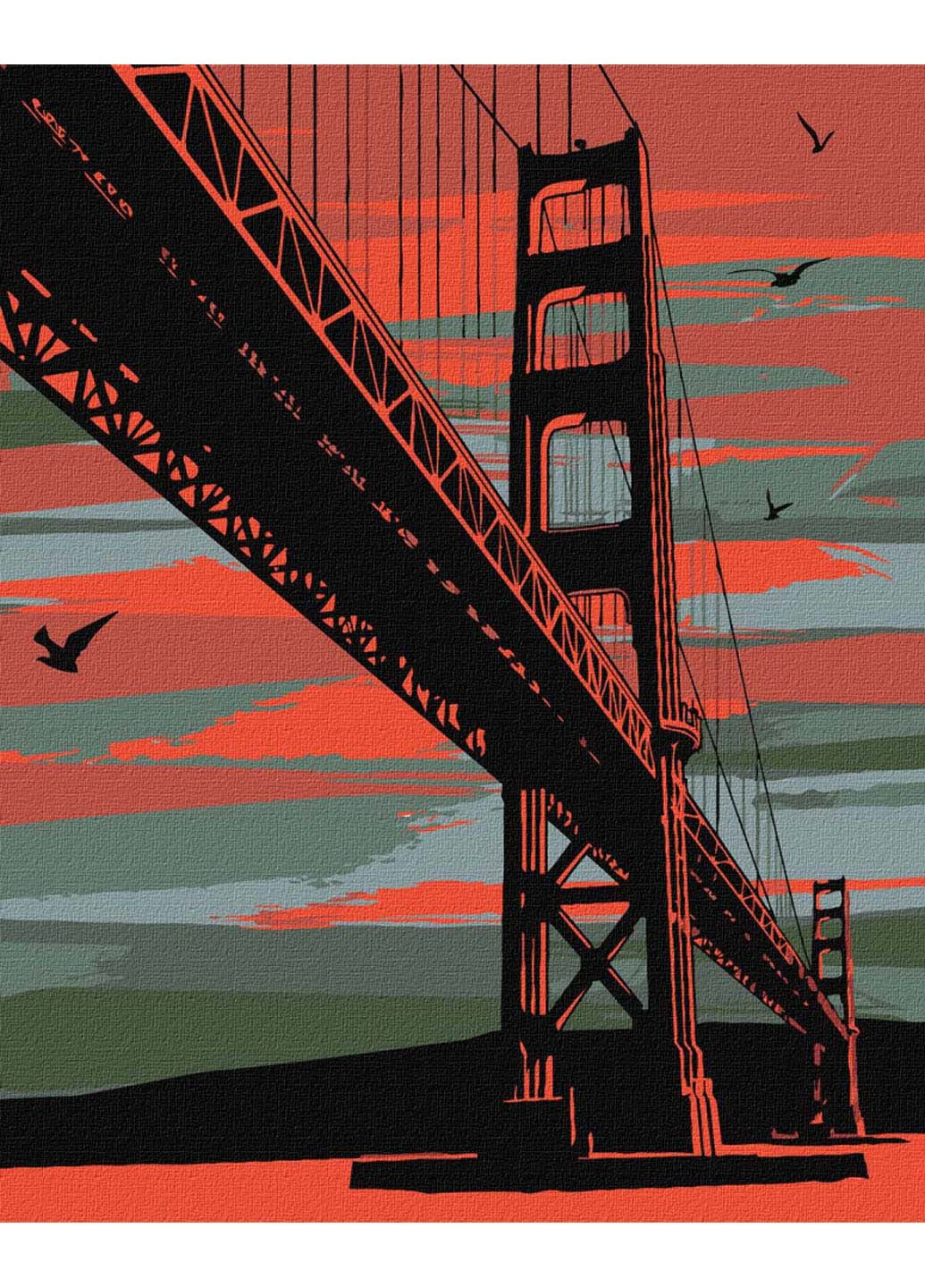 Картина за номерами Містичний Сан-Франциско 40x50 см Идейка (258021834)
