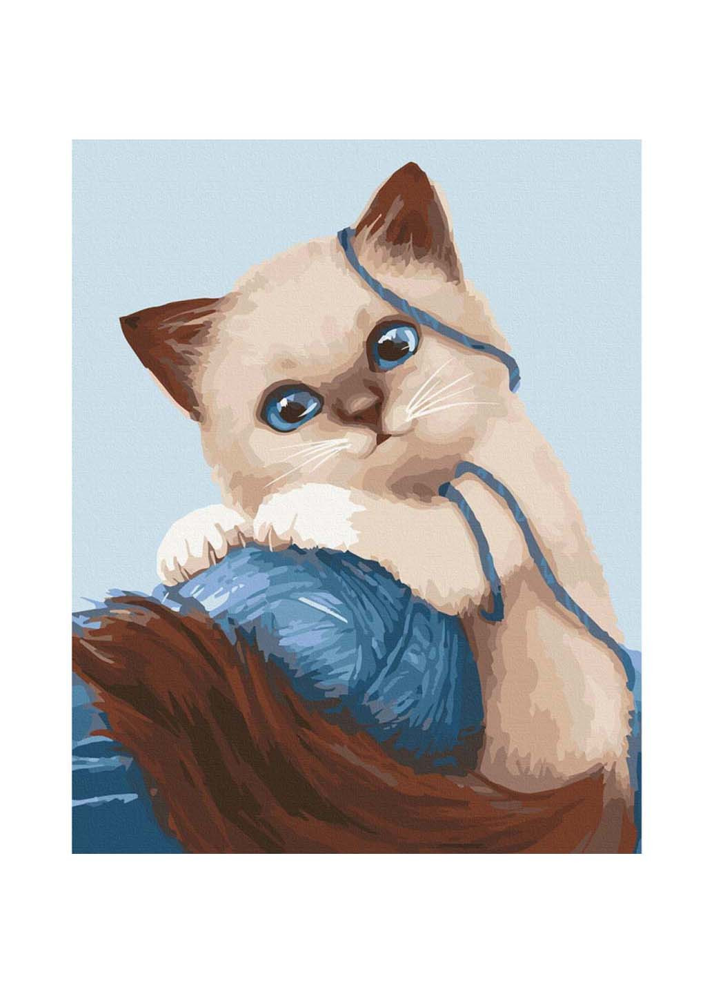 Картина по номерам Игривый котенок 30х40 см Art Craft (258022276)