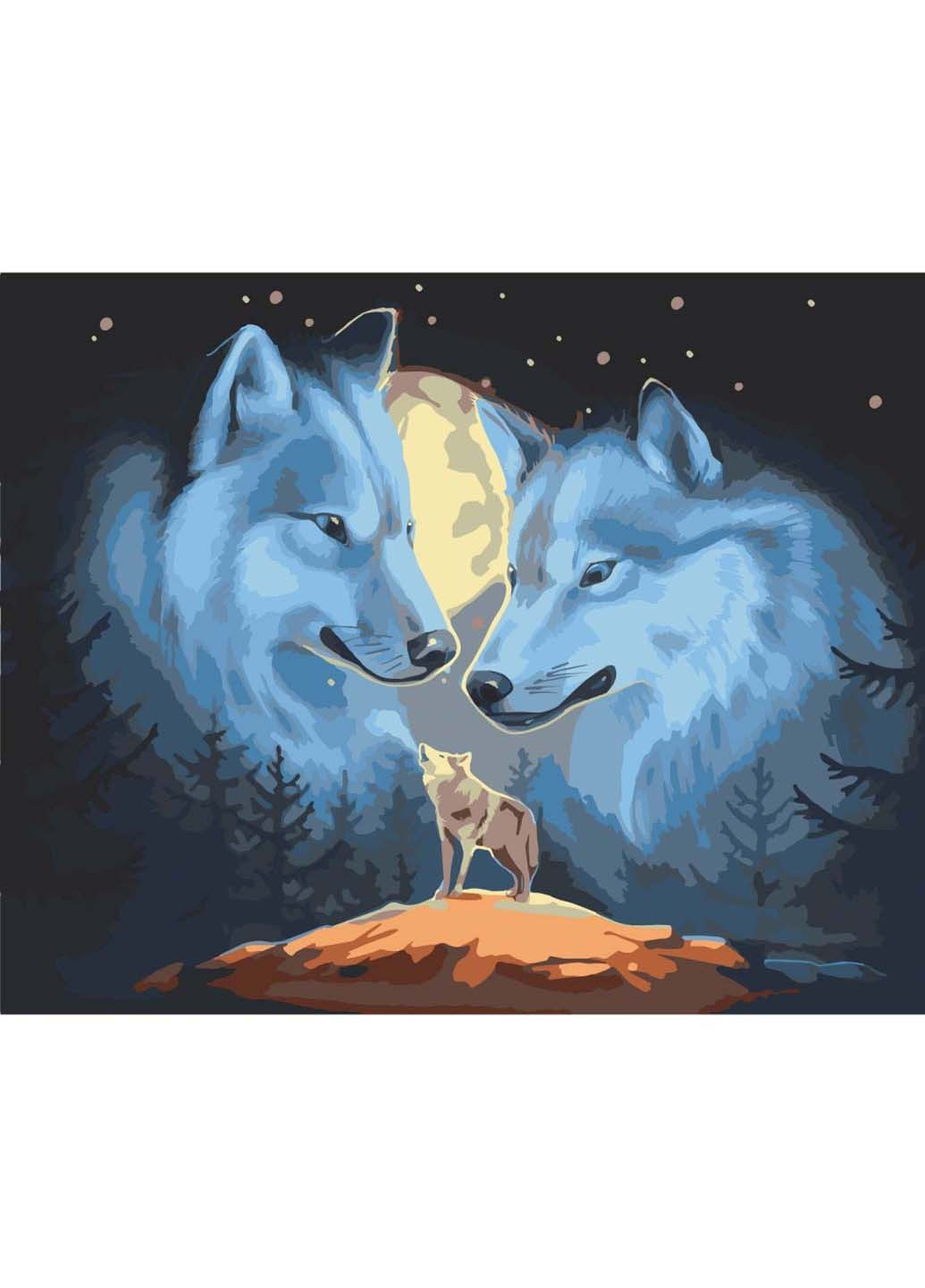 Картина по номерам Волчья природа 40х50 см Art Craft (258022278)