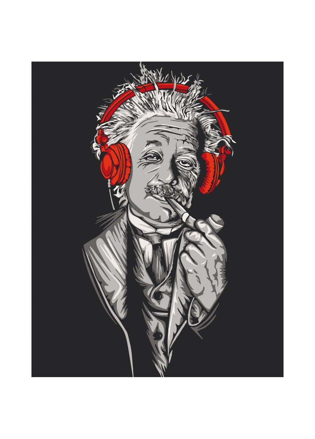 Картина за номерами Ейнштейн у навушниках 40х50 см Art Craft (258022117)