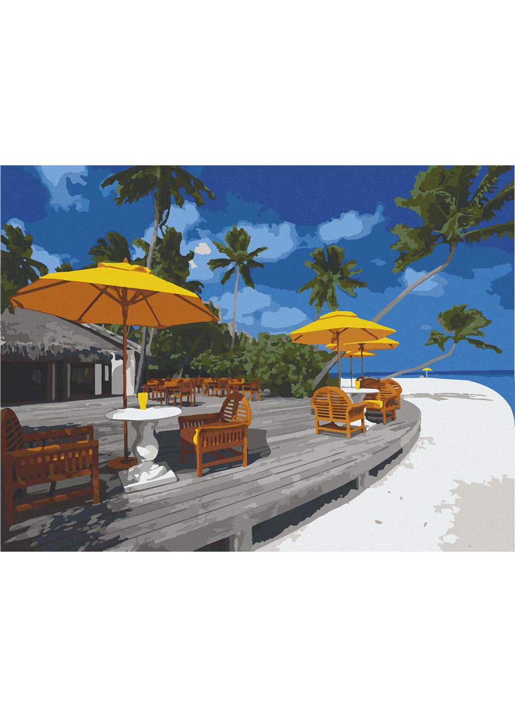 Картина за номерами Перлинний пляж. Бора-Бора 40х50 см Art Craft (258022211)
