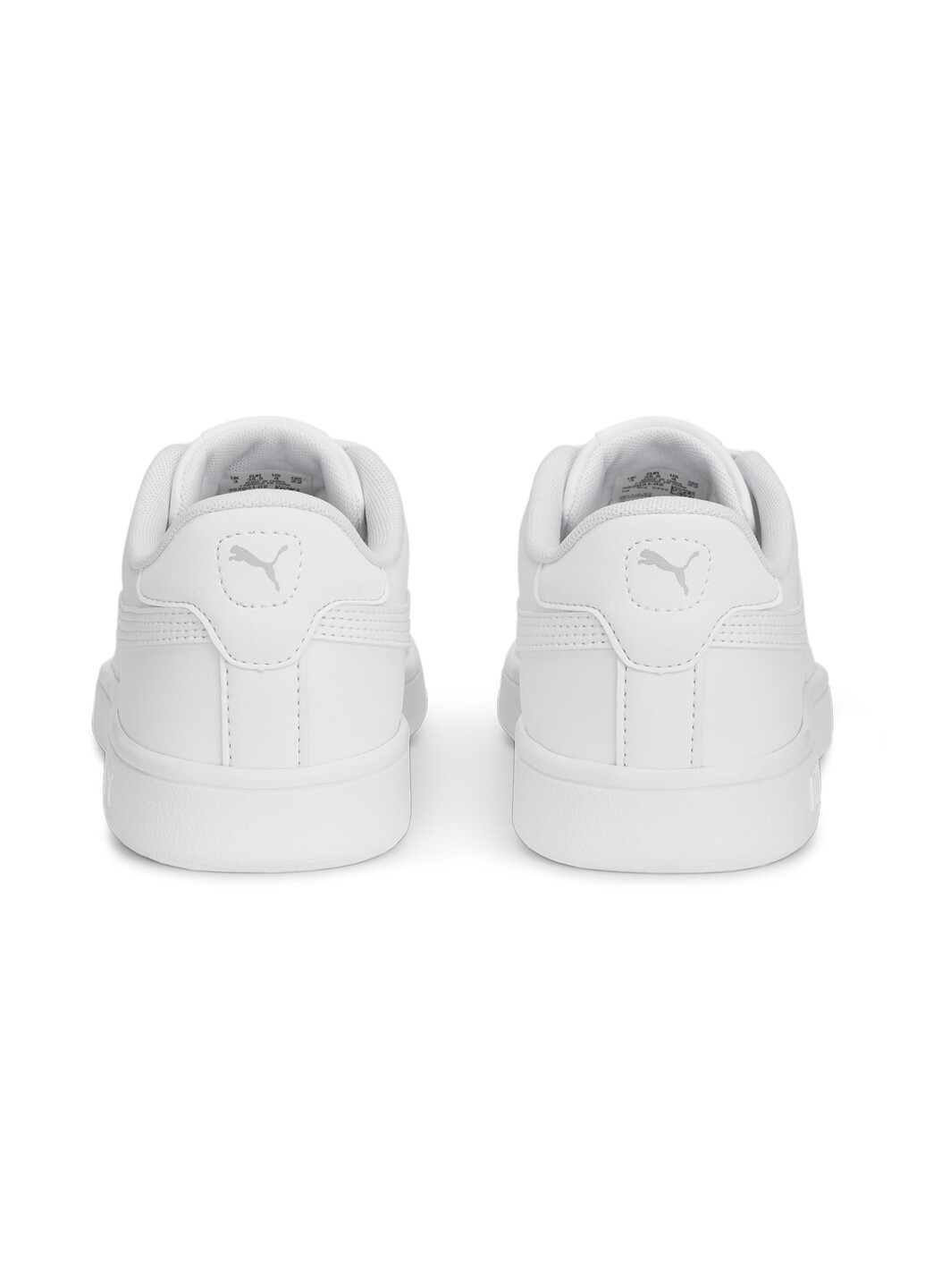 Белые детские кроссовки smash 3.0 leather sneakers youth Puma