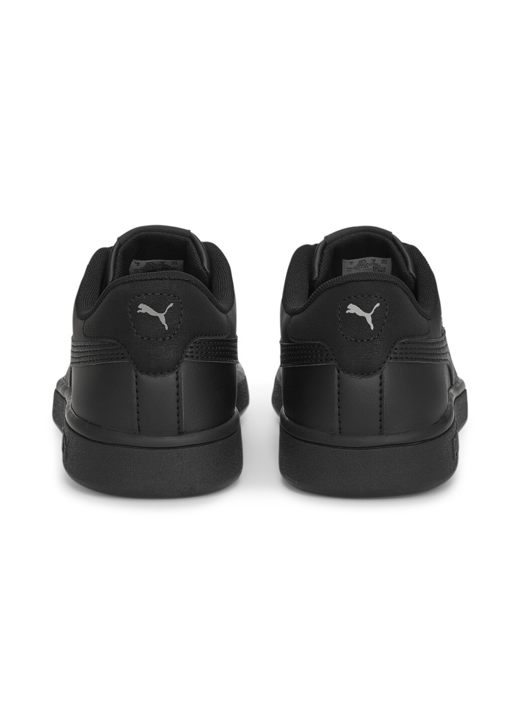 Черные детские кроссовки smash 3.0 leather sneakers youth Puma