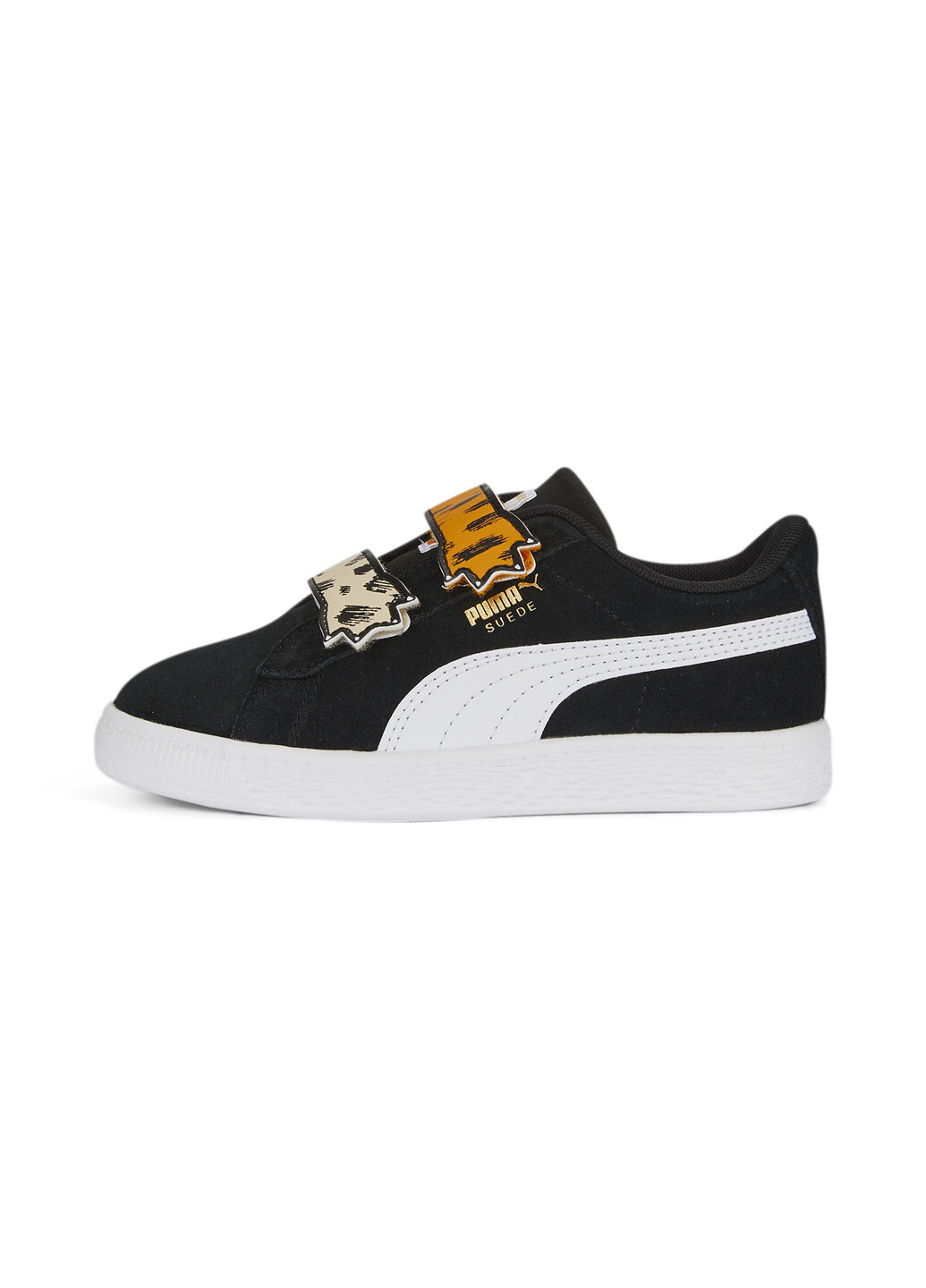 Черные детские кроссовки mates suede sneakers kids Puma