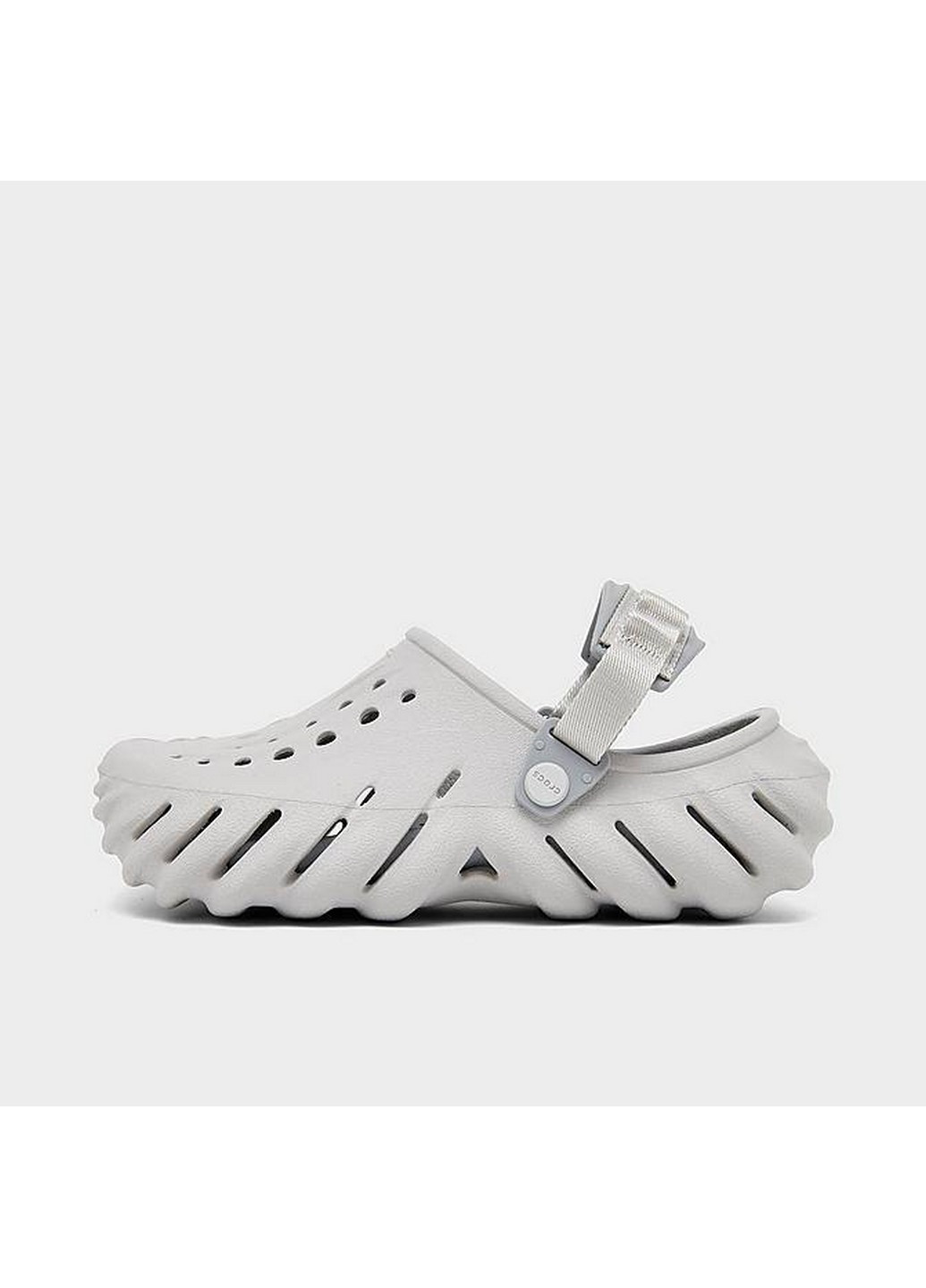 Серебряные сабо кроксы Crocs