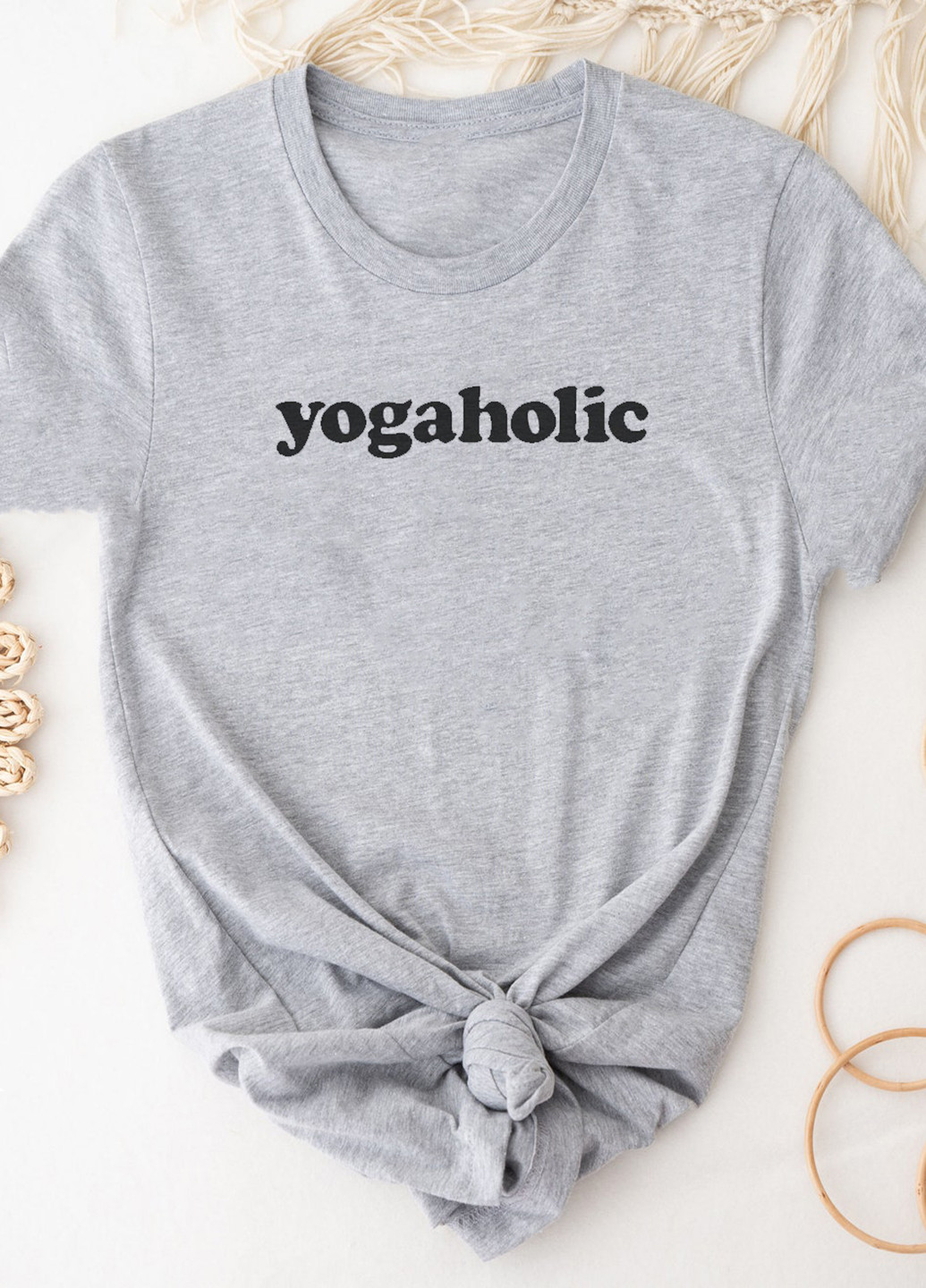 Сіра демісезон футболка жіноча сіра yogaholic Zuzu