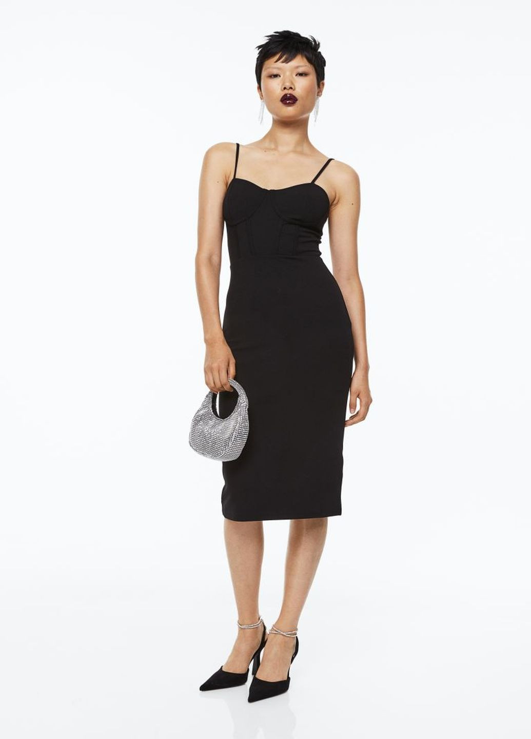 Черное платье H&M