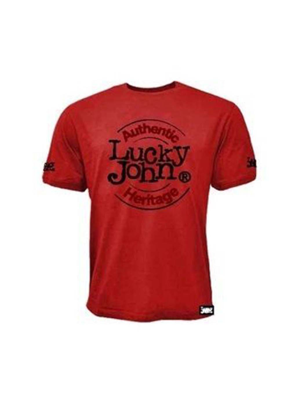 Красная футболка Lucky John