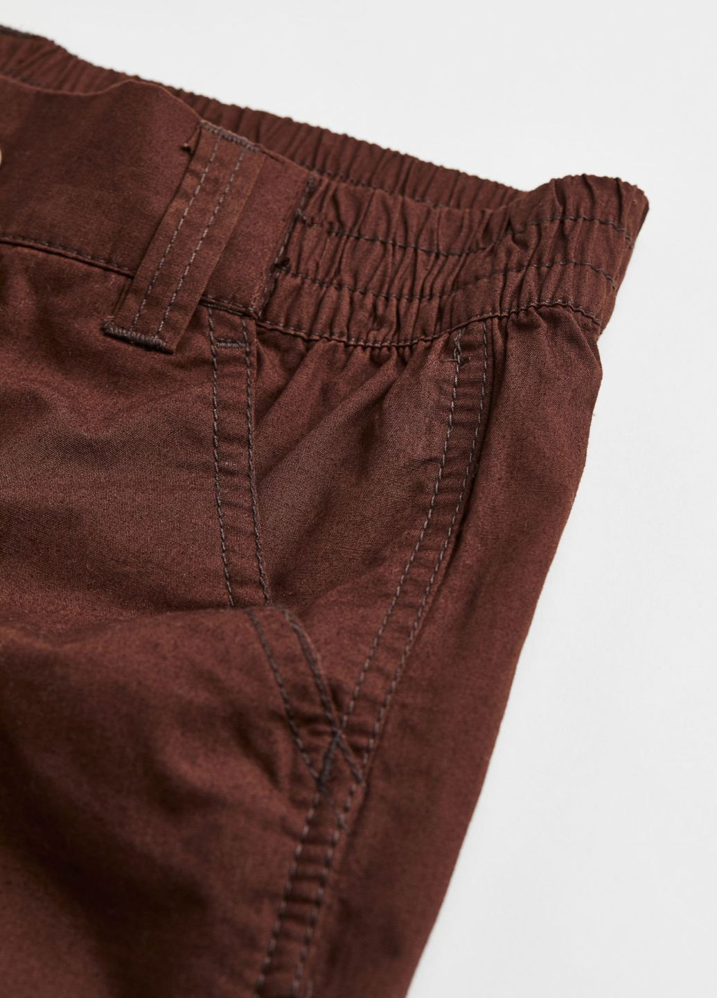 Коричневые летние брюки H&M