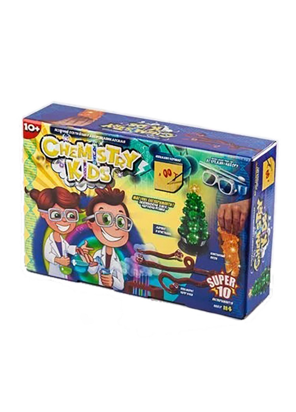 Безпечний освітній набір для проведення дослідів "CHEMISTRY KIDS" 22х8х34 см Danko Toys (258032284)