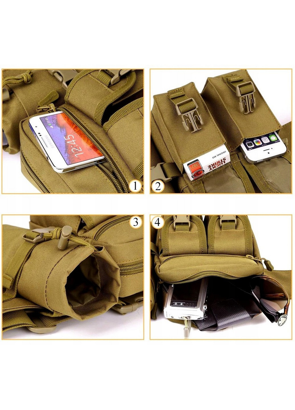 Тактическая поясная, набедренная сумка 15х18х6,5 см No Brand (258031693)