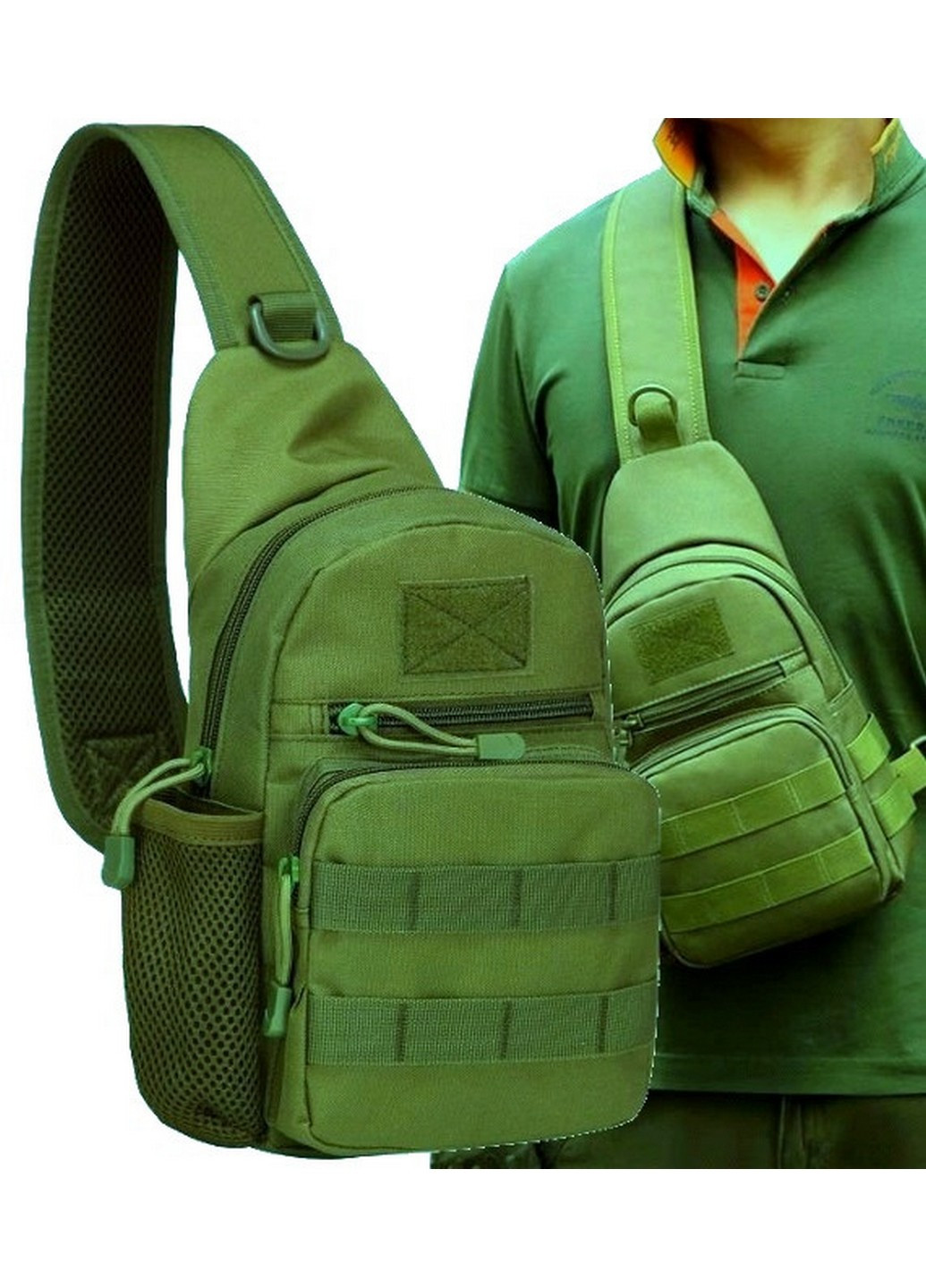 Тактична, армійська чоловіча сумка-слінг 24х16х8 см No Brand (258030810)