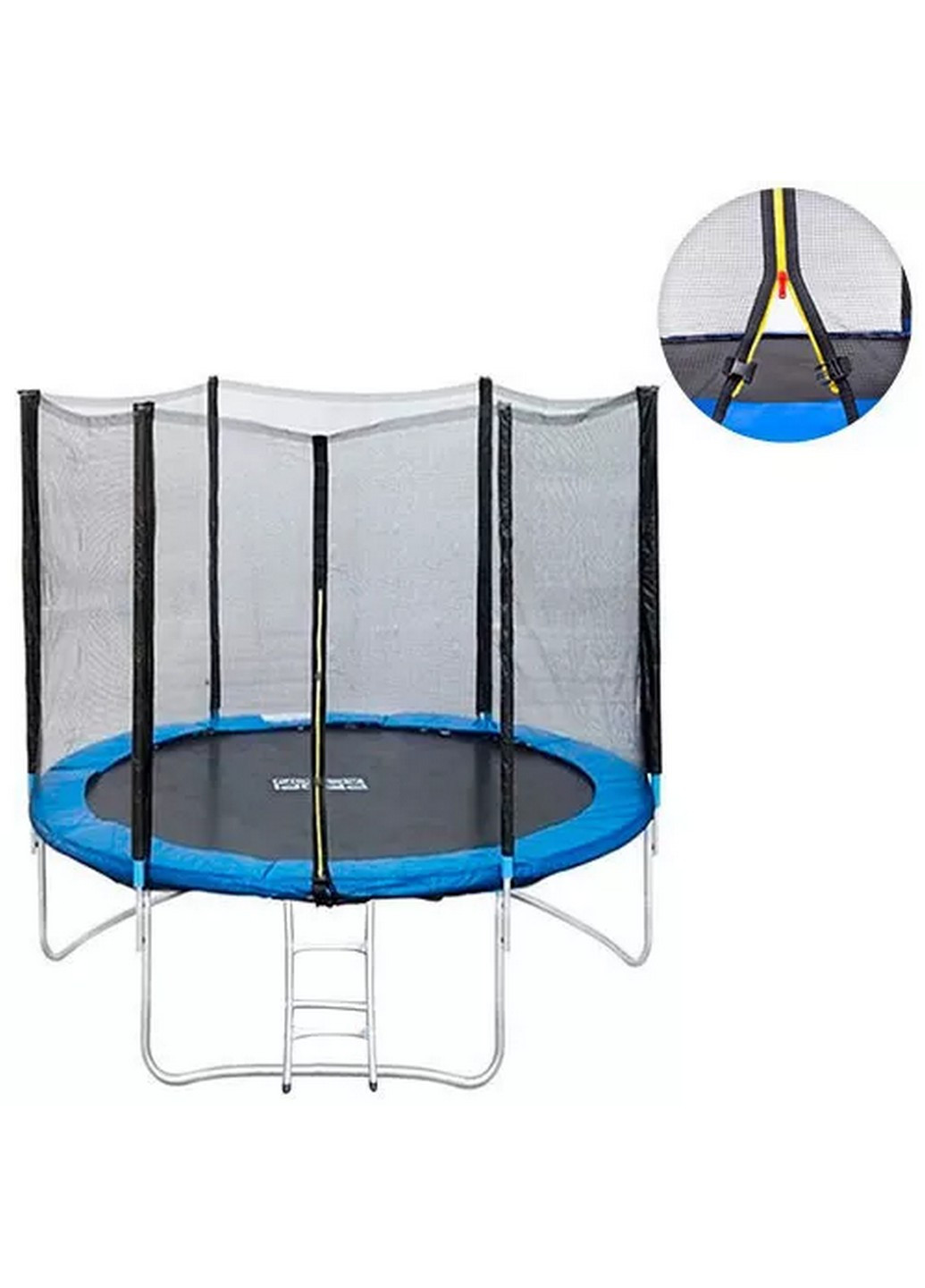 Детский батут с защитной сеткой 244х244х66(216) см No Brand (258031716)