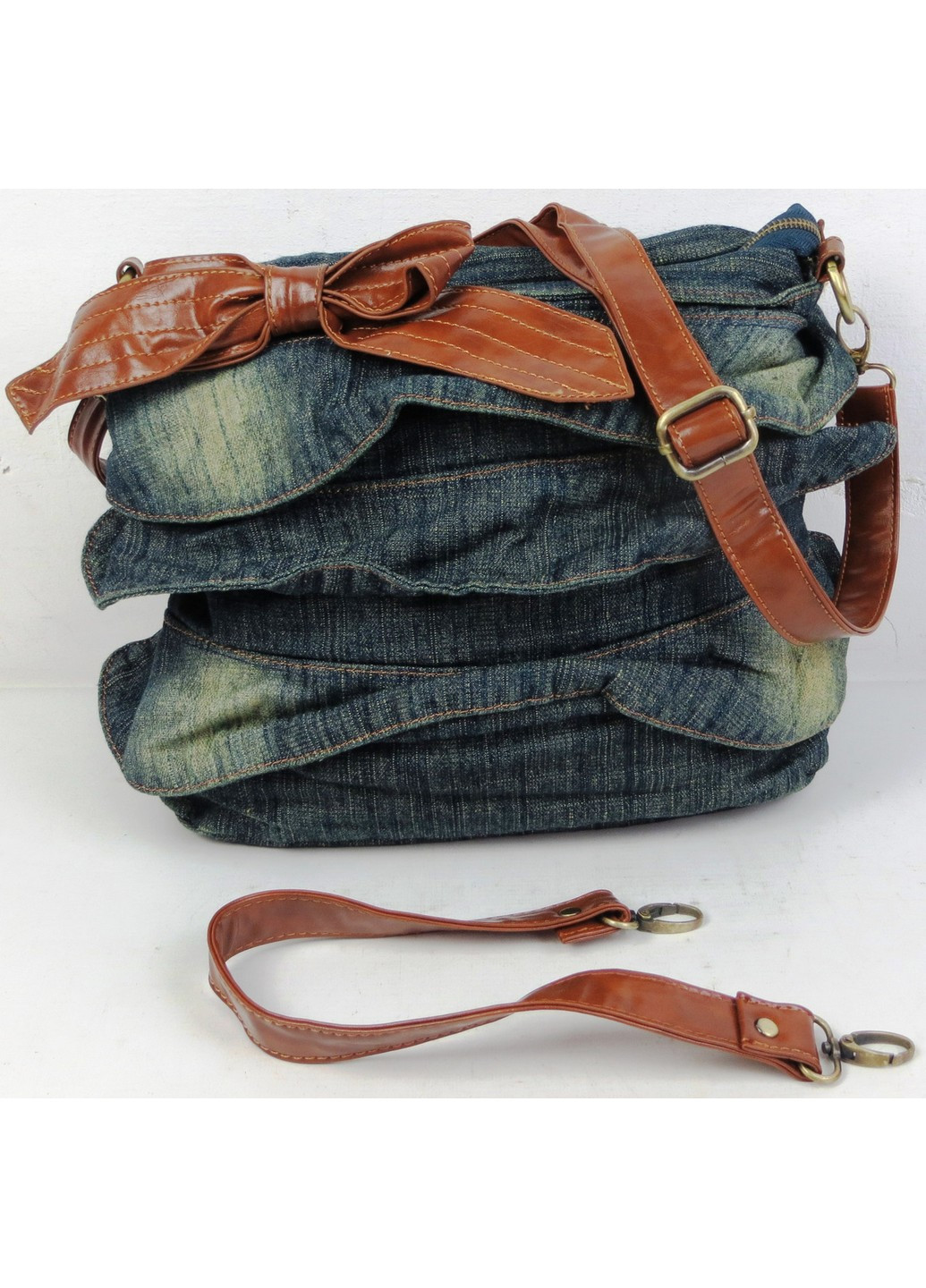 Жіноча сумка джинсова 33х26х10 см Fashion (258032339)