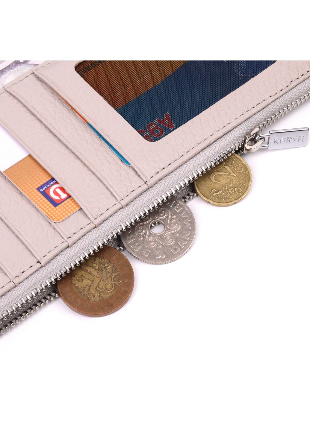 Універсальний жіночий гаманець із натуральної шкіри 19,5х10,5х1,5 см Karya (258031375)
