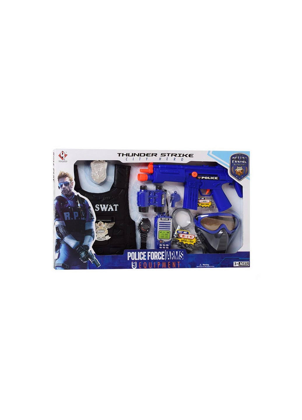 Игровой набор полицейского с автоматом 66х39х6 см A-Toys (258032201)