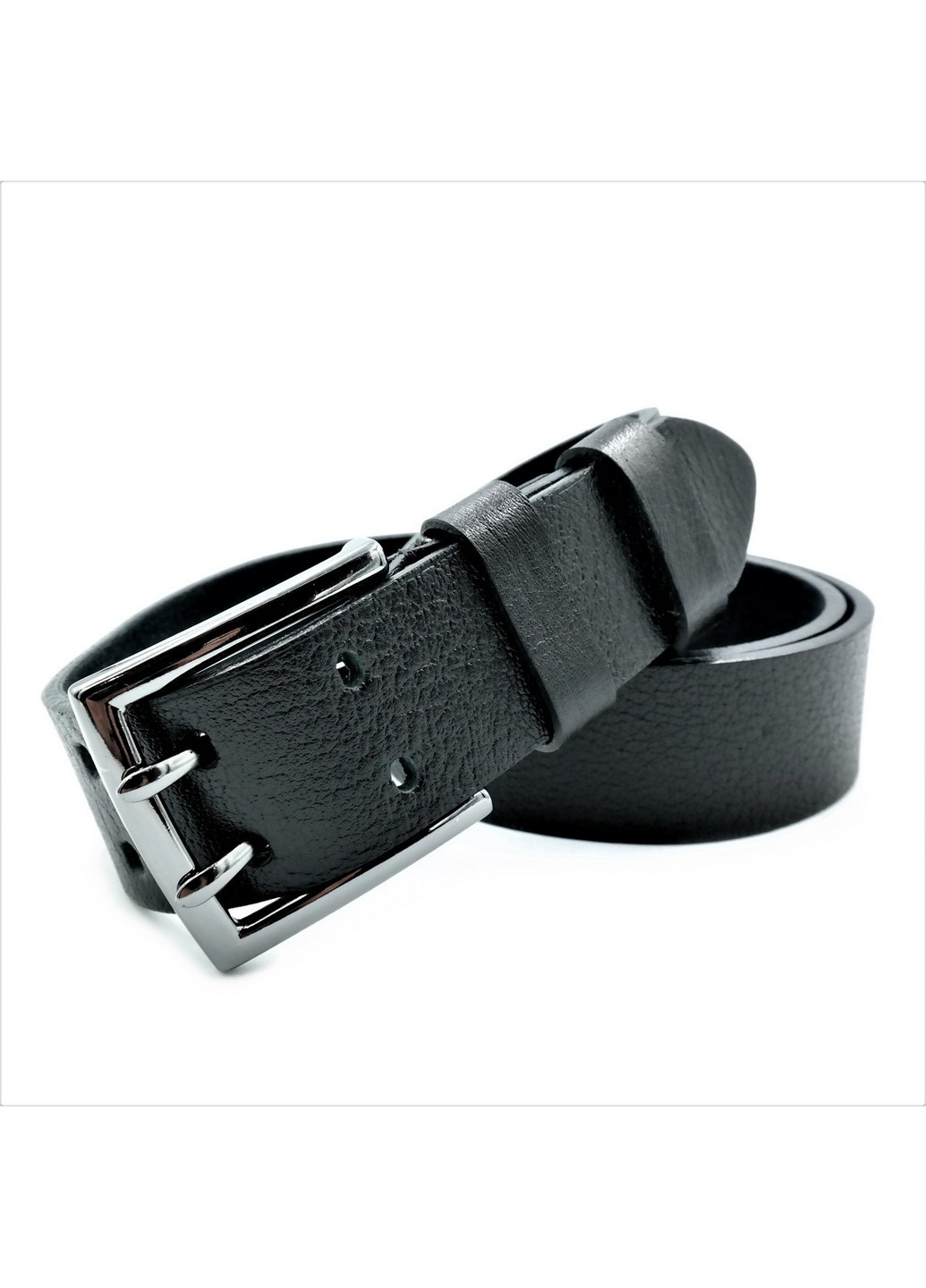 Кожаный ремень мужской 110-130х4 см Le-Mon (258031586)