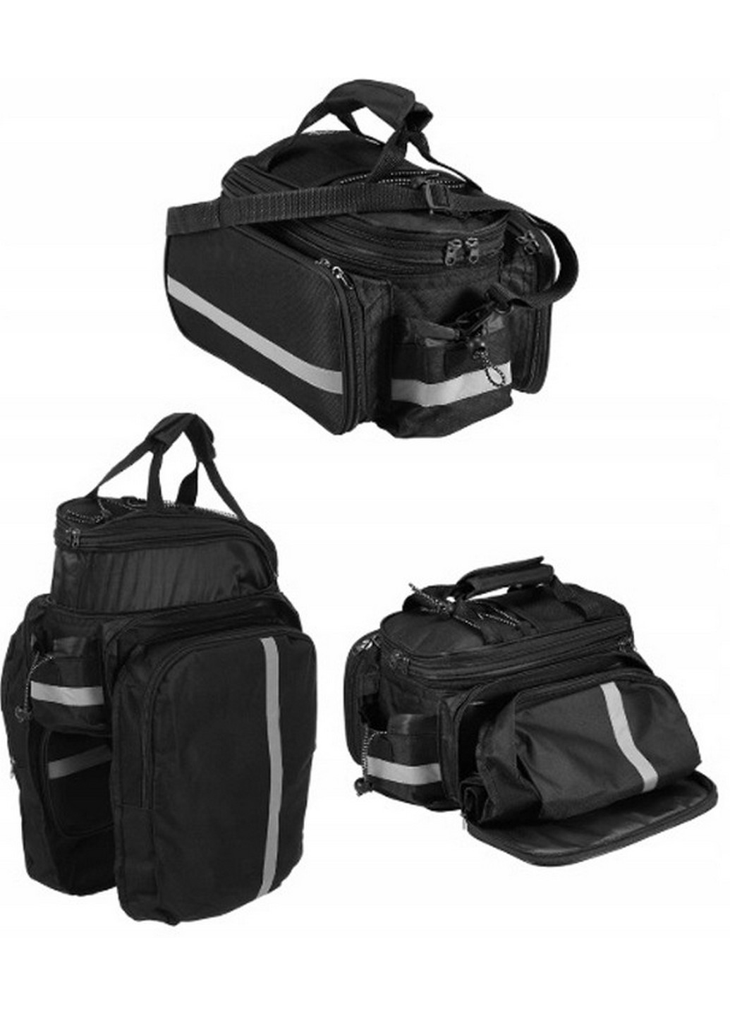 Складна велосипедна сумка на багажник з дощовиком 30L 17х32х28 см No Brand (258030803)
