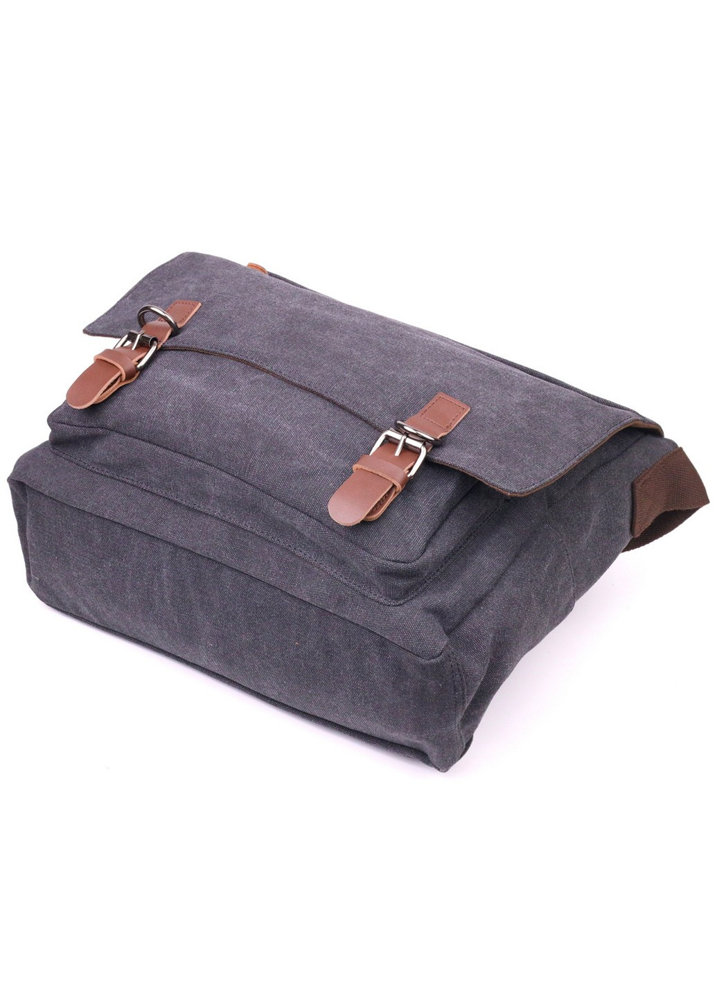 Сумка для ноутбука с клапаном текстильная мужская 36х33х10 см Vintage (258031674)