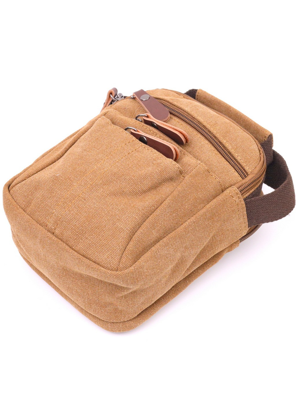 Сучасна чоловіча сумка із щільного текстилю 15х20х8 см Vintage (258030776)