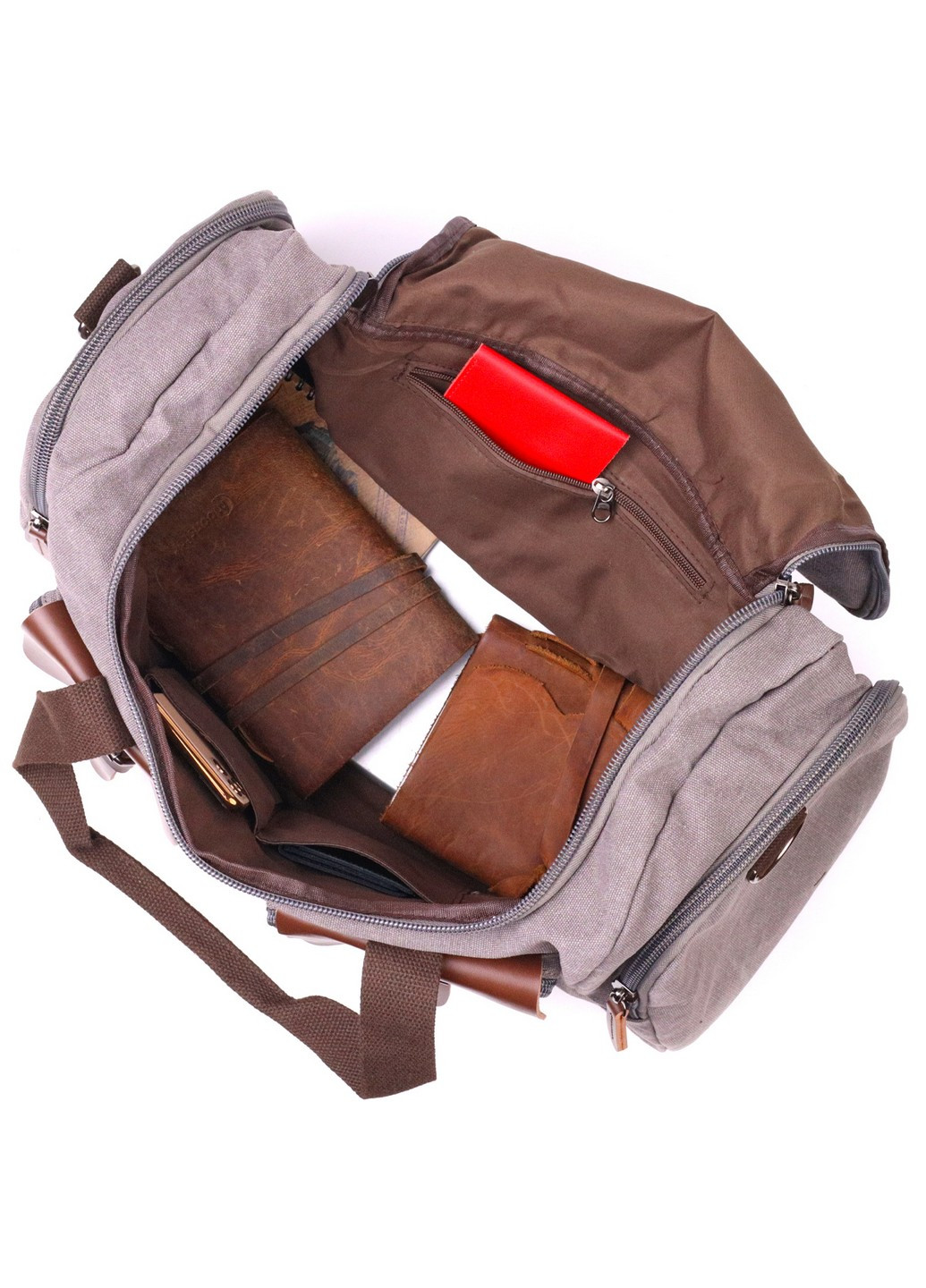 Дорожная сумка из качественного текстиля емкостная 50х25х22 см Vintage (258032810)