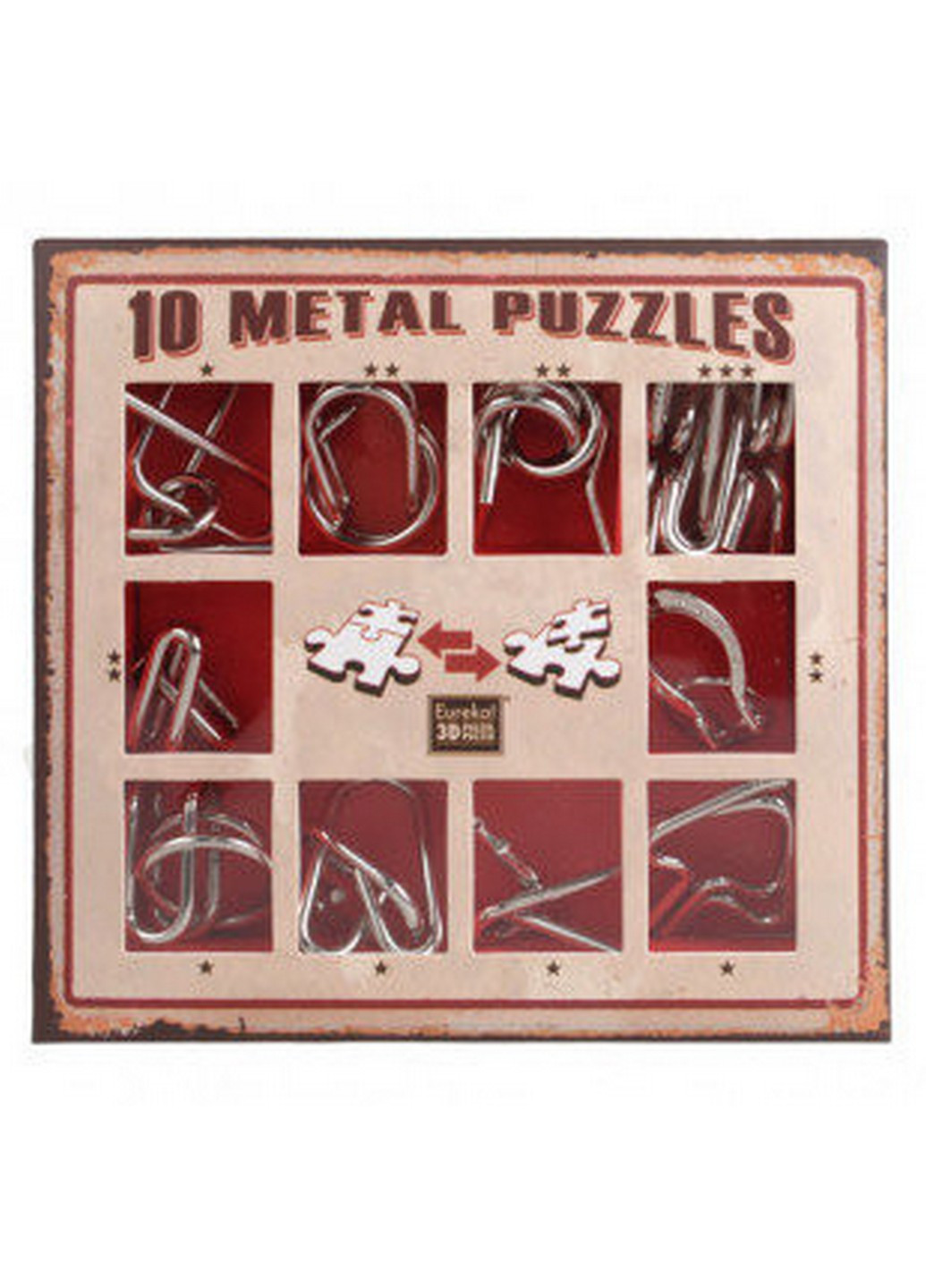Набор головоломок 10 головоломок 17х16х2,5 см Eureka 3D Puzzle (258033618)