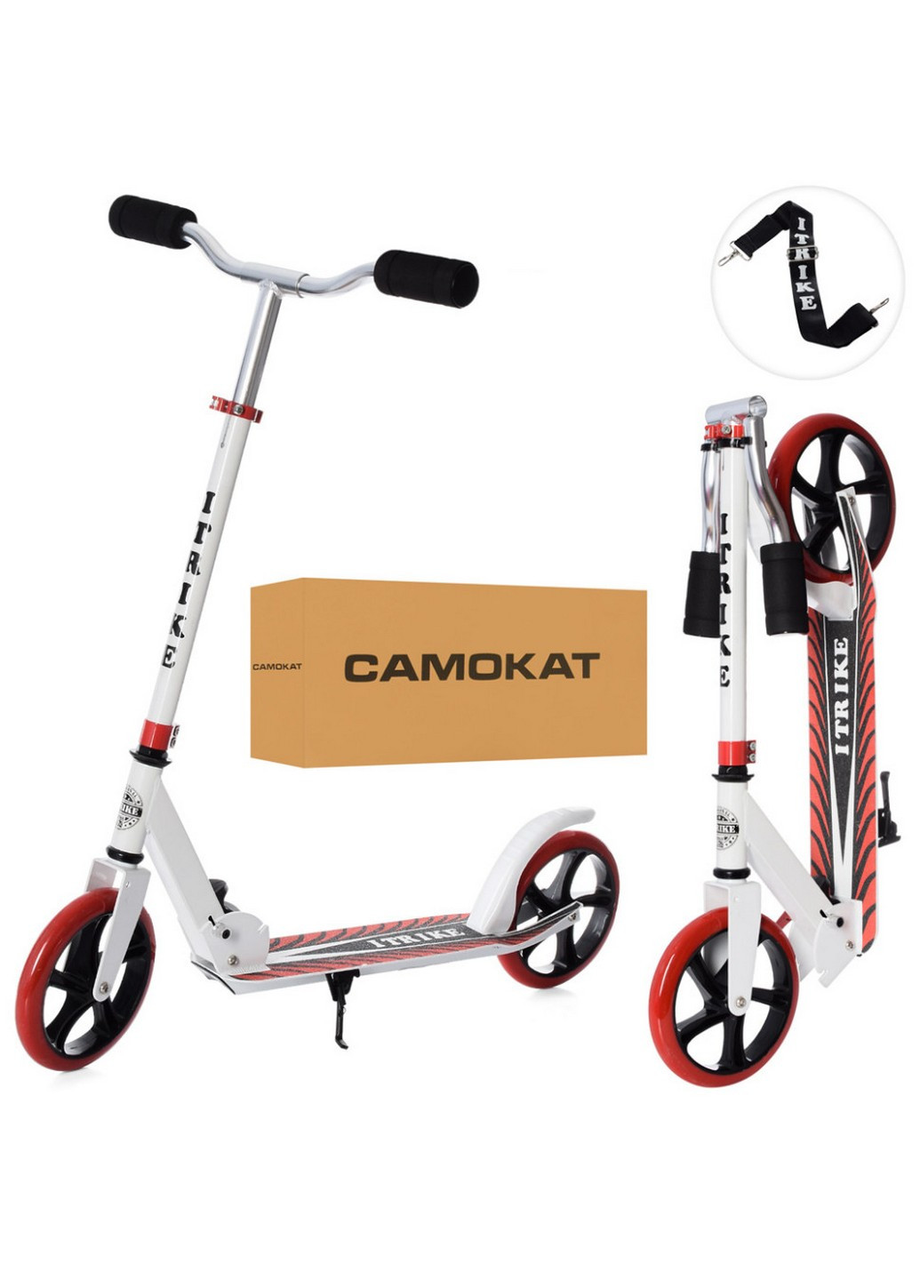 Самокат дитячий складаний 30х11х87-96 см iTrike (258031005)