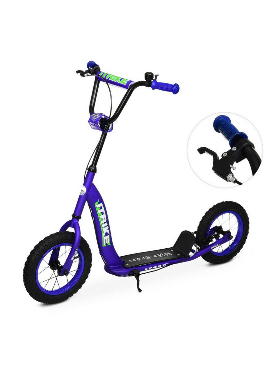 Самокат дитячий двоколісний 28х11х73-85 см iTrike (258032927)
