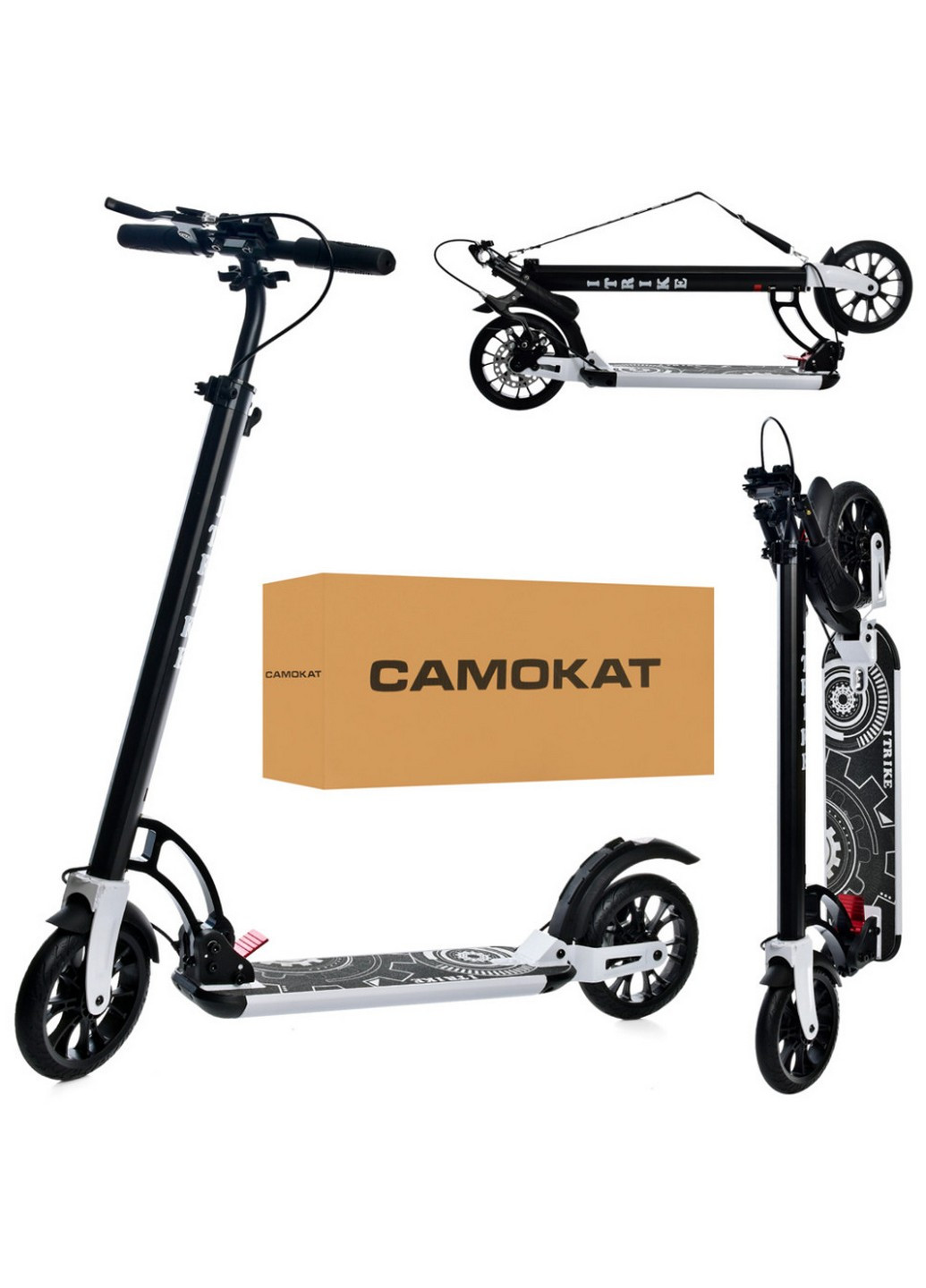 Самокат міський дорослий 36х14х90-110 см iTrike (258031932)