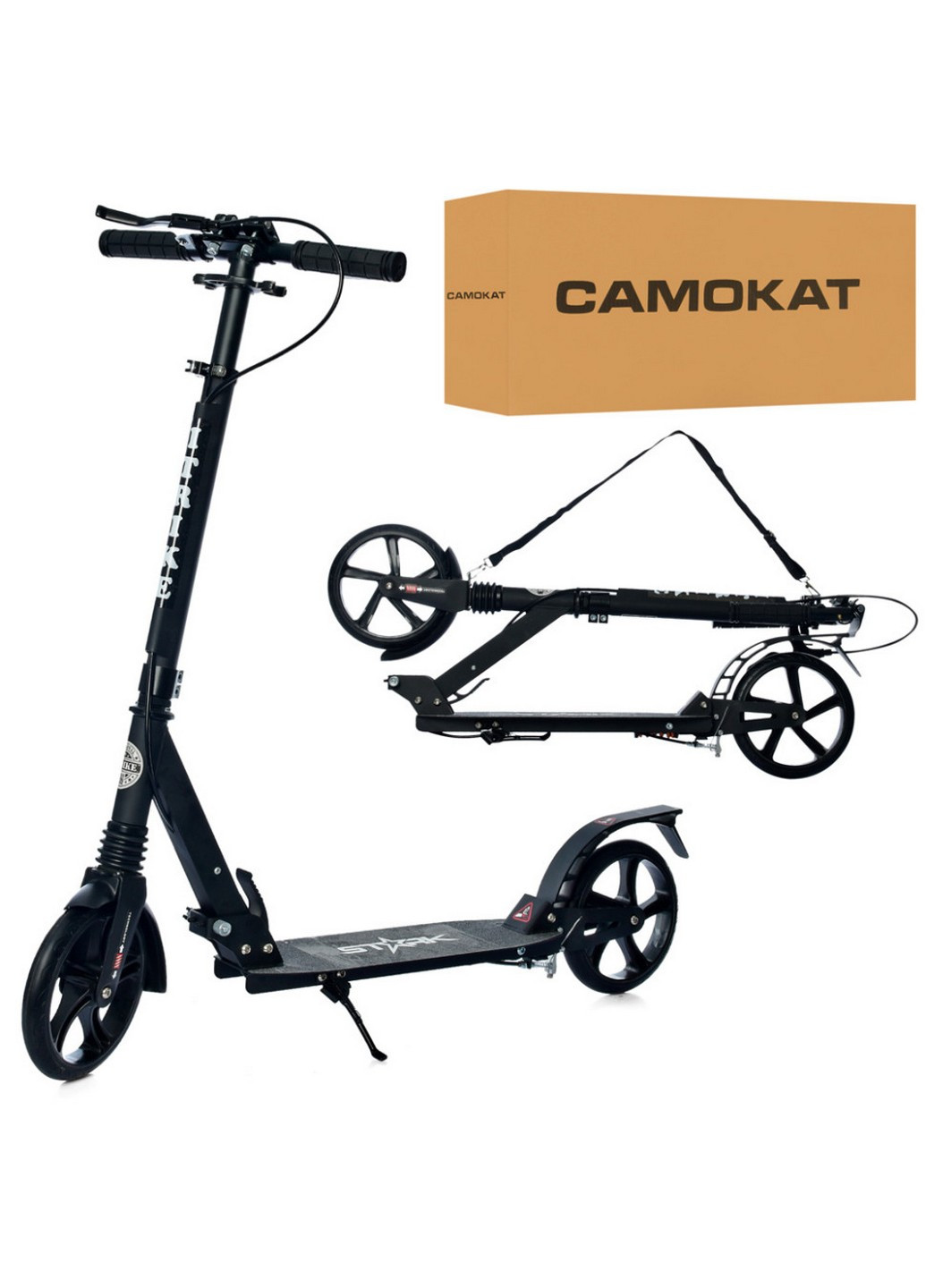 Самокат міський дорослий 35х13х80-102 см iTrike (258033056)