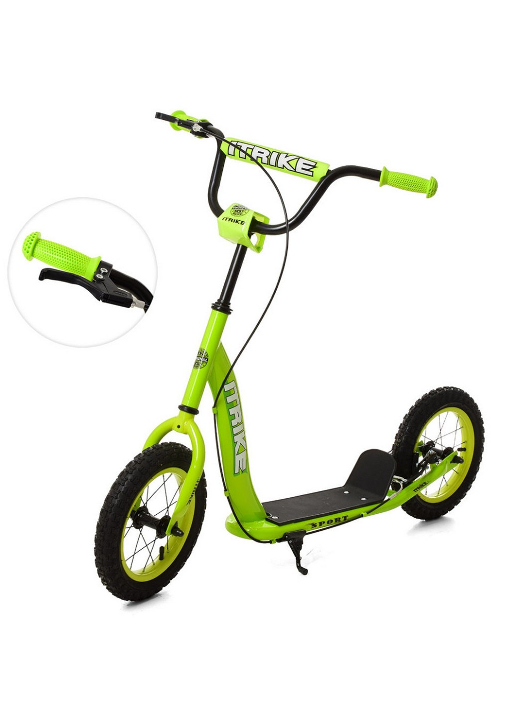 Самокат міський підлітковий 28х11х73-85 см iTrike (258031821)