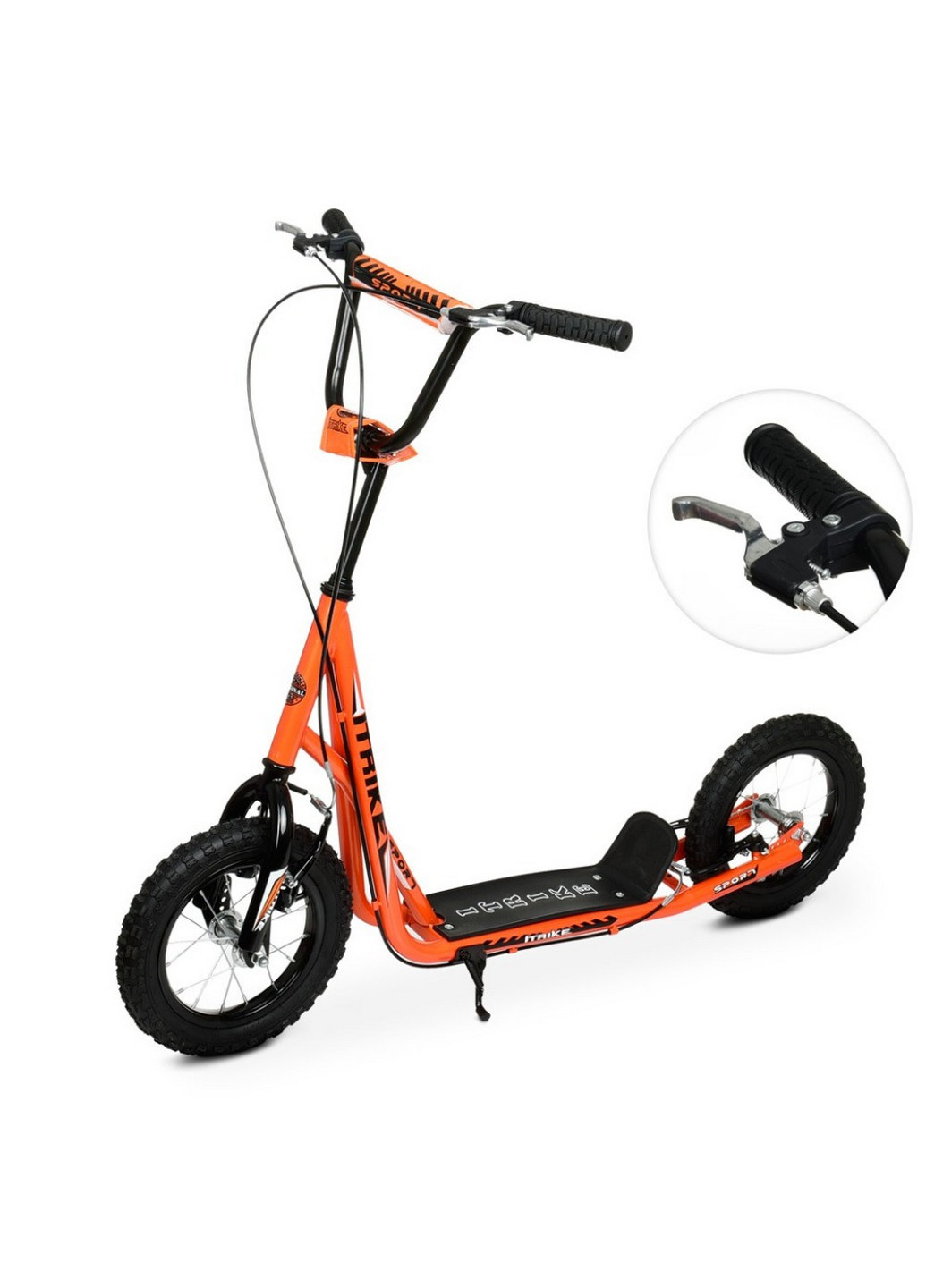 Самокат детский двухколесный 28х11х73-85 см iTrike (258030900)