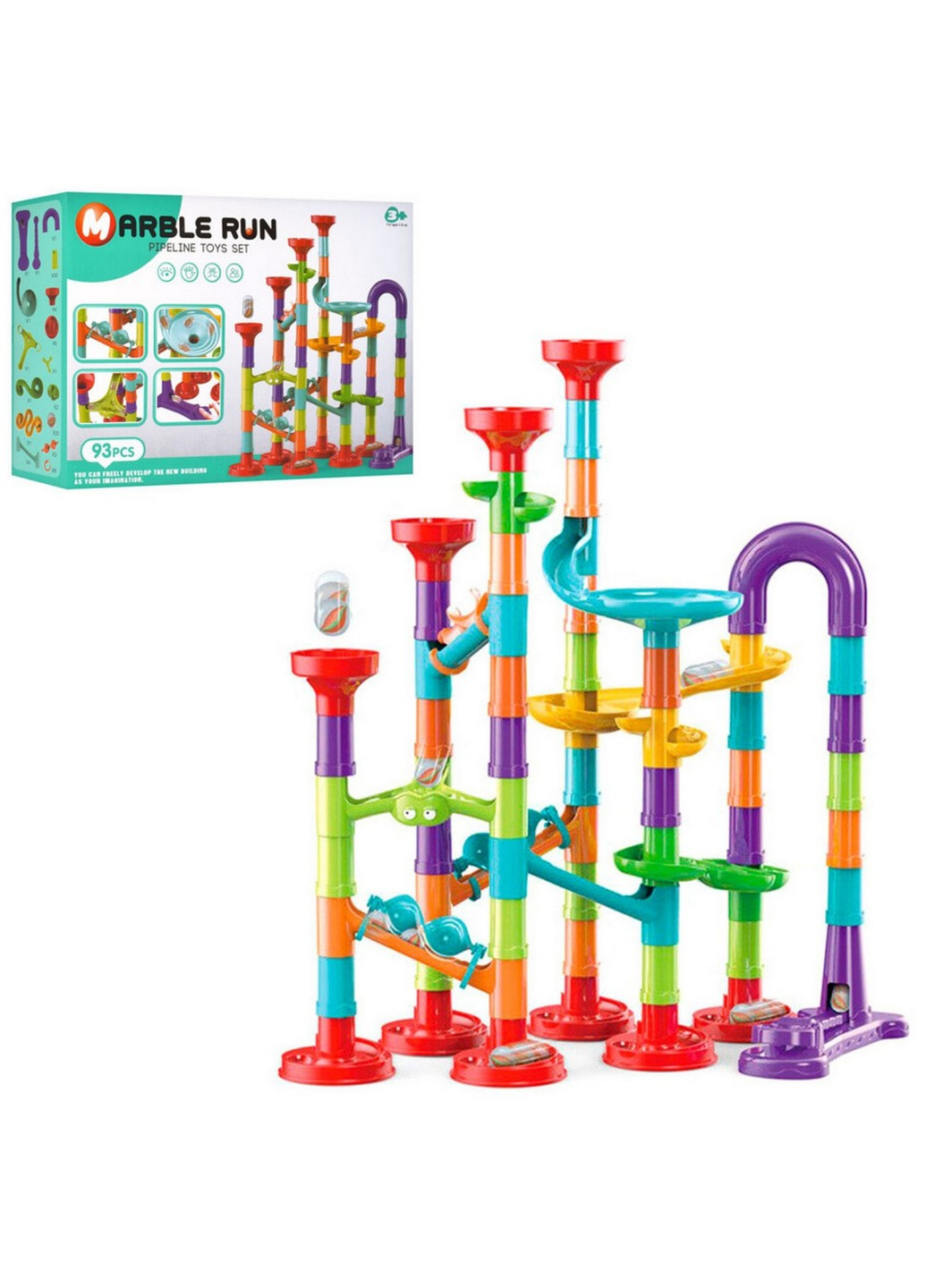 Гра лабіринт 93 деталі 28,5 х21х7, 5 см Bambi (258030718)