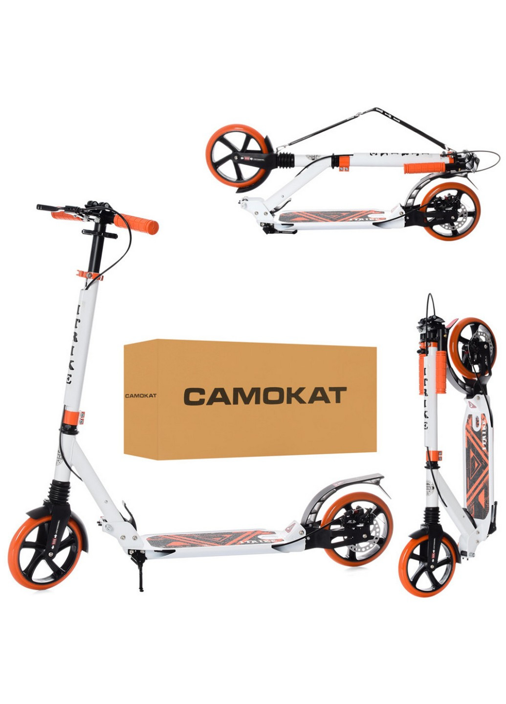 Самокат городской взрослый 35х14х89-103 см iTrike (258031834)