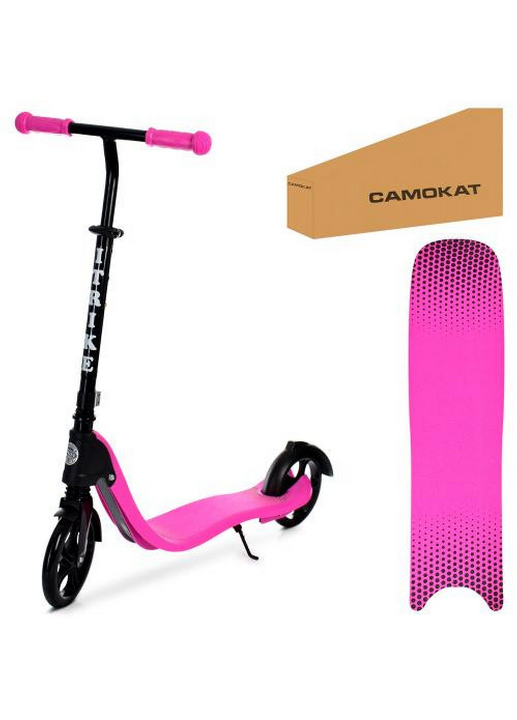 Самокат дитячий двоколісний 33х13х91-103 см iTrike (258032990)