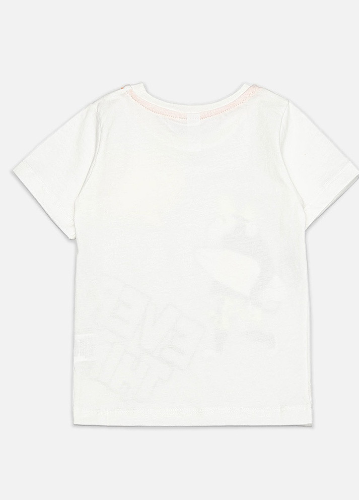 Белая летняя футболка короткий рукав для мальчика Difa