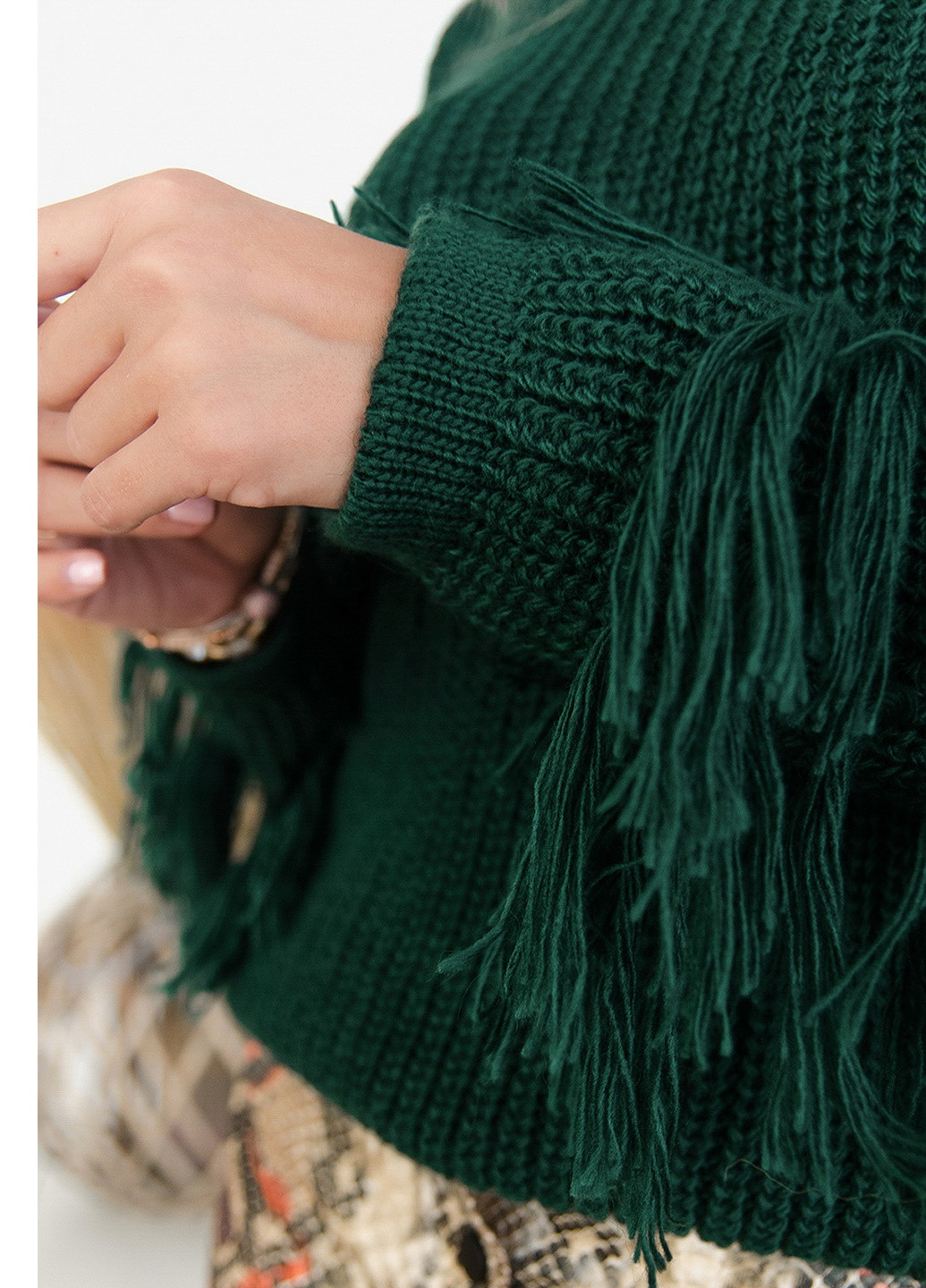 Зелений демісезонний светр Minova 1020