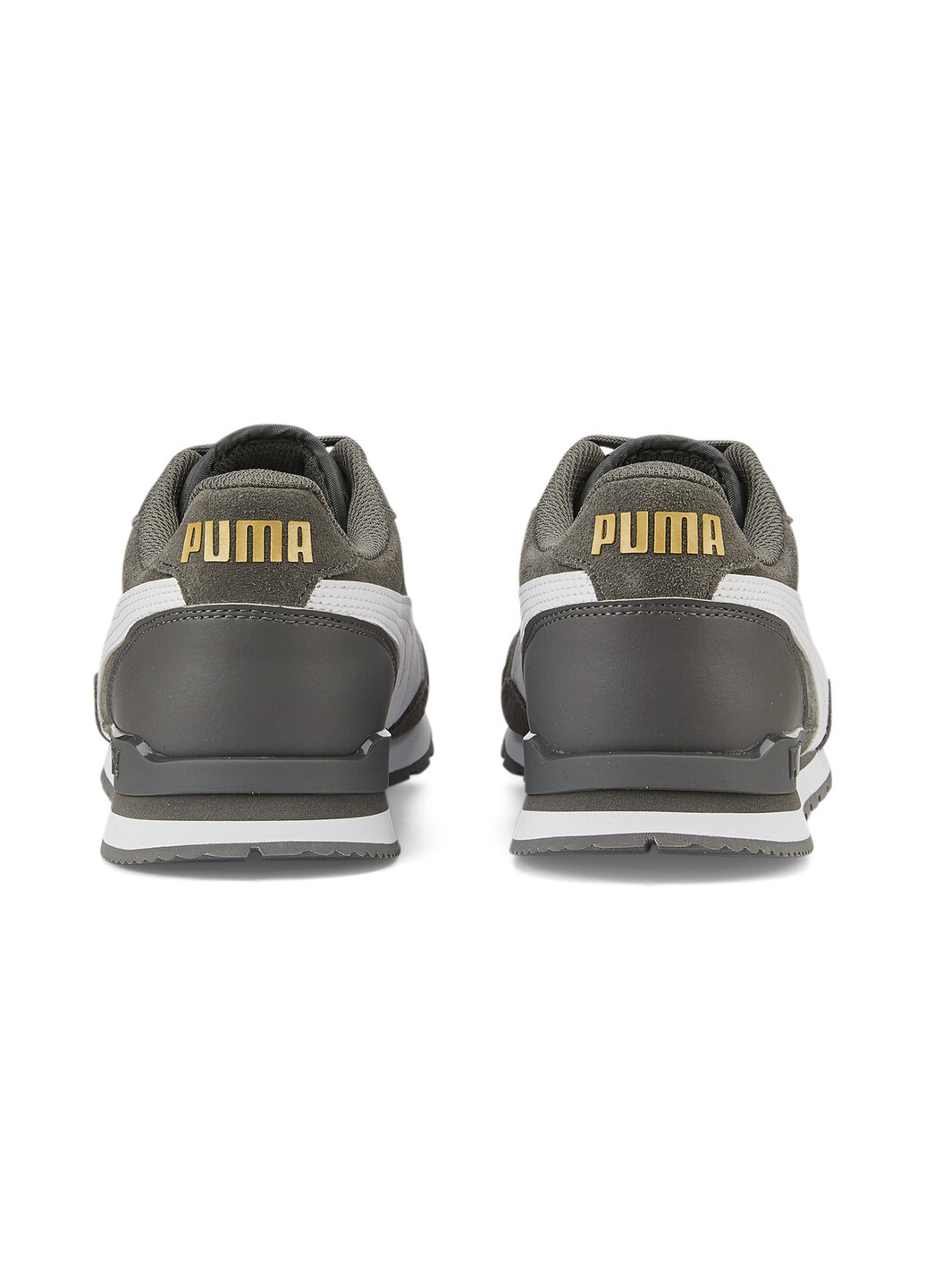Кроссовки ST Runner v3 SD Sneakers Puma однотонные серые спортивные