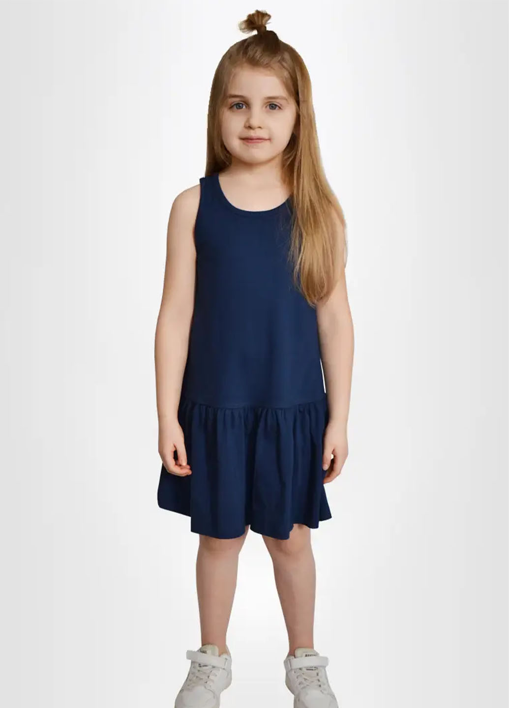 Тёмно-синее платье для девочки Роза (258081969)