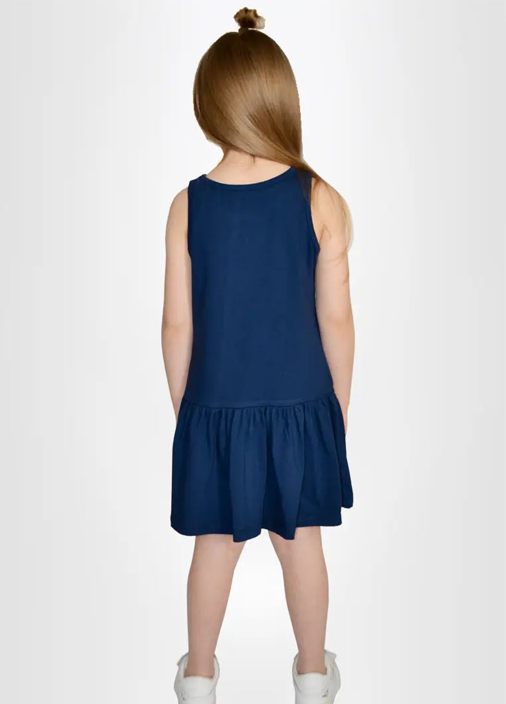 Тёмно-синее платье для девочки Роза (258081969)
