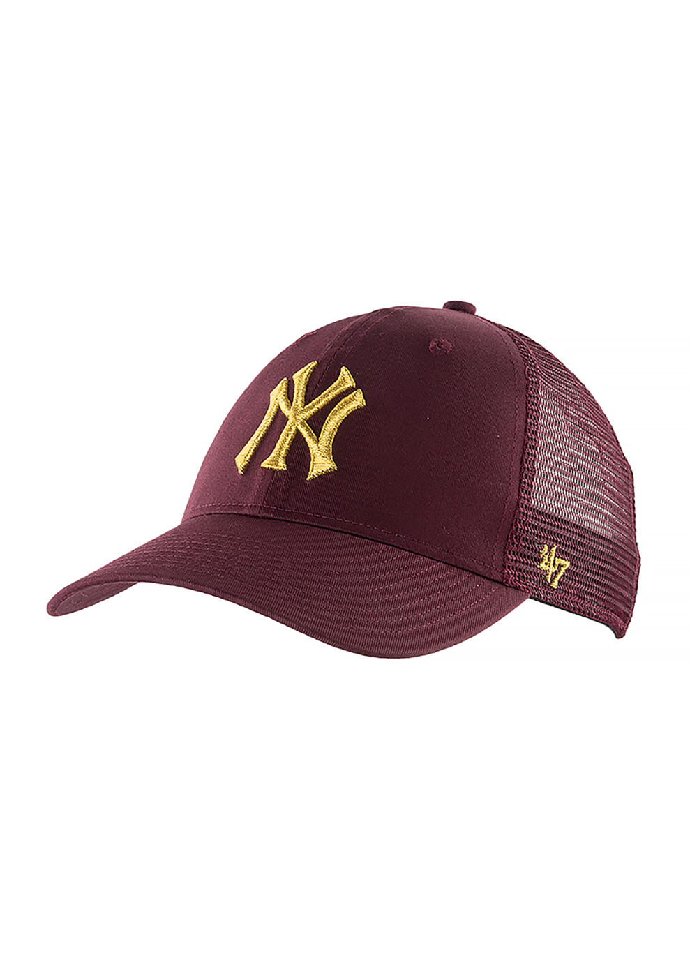 Бейсболка MLB New York Yankees Branson Metallic Бордовый One Size 47 Brand (258139083)