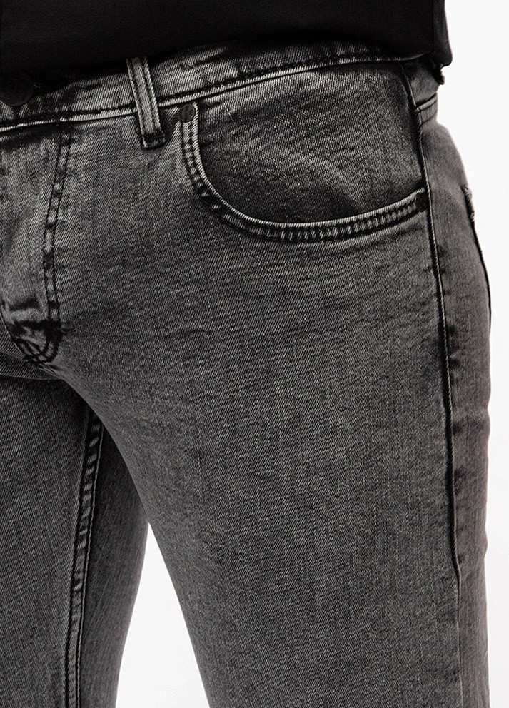 Темно-серые демисезонные мужские джинсы слим CLUB JU