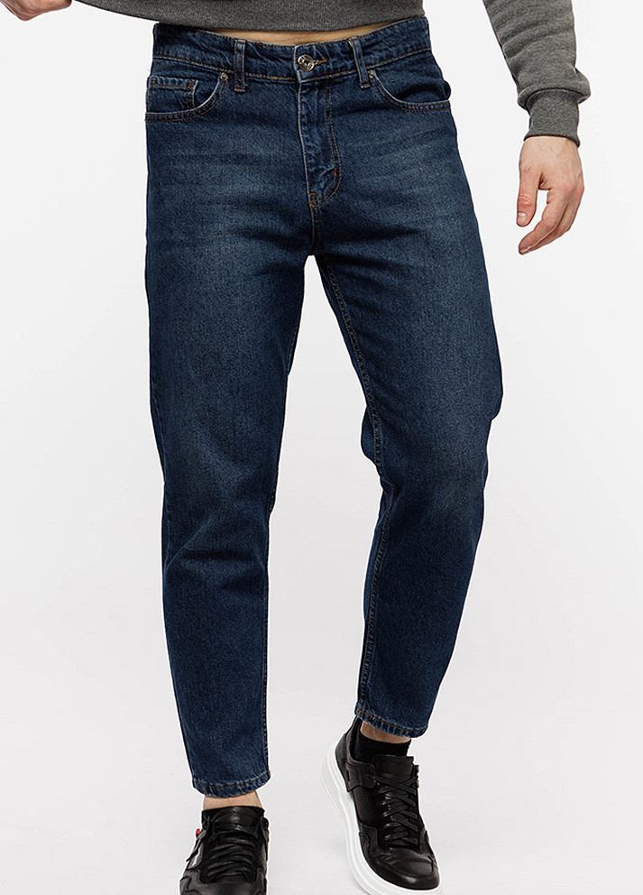 Синие демисезонные мужские джинсы Figo