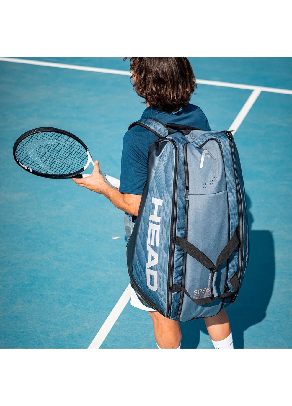 Тенісний чохол DJOKOVIC 12R MONSTERCOMBI ANBK Чорний/Синій (283-242) Head (258143220)