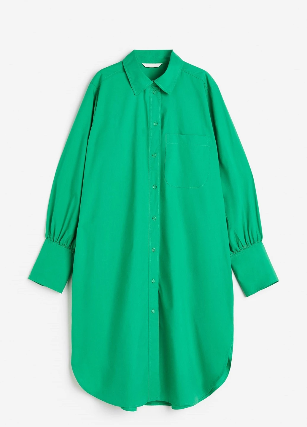 Зелена кежуал сукня H&M однотонна
