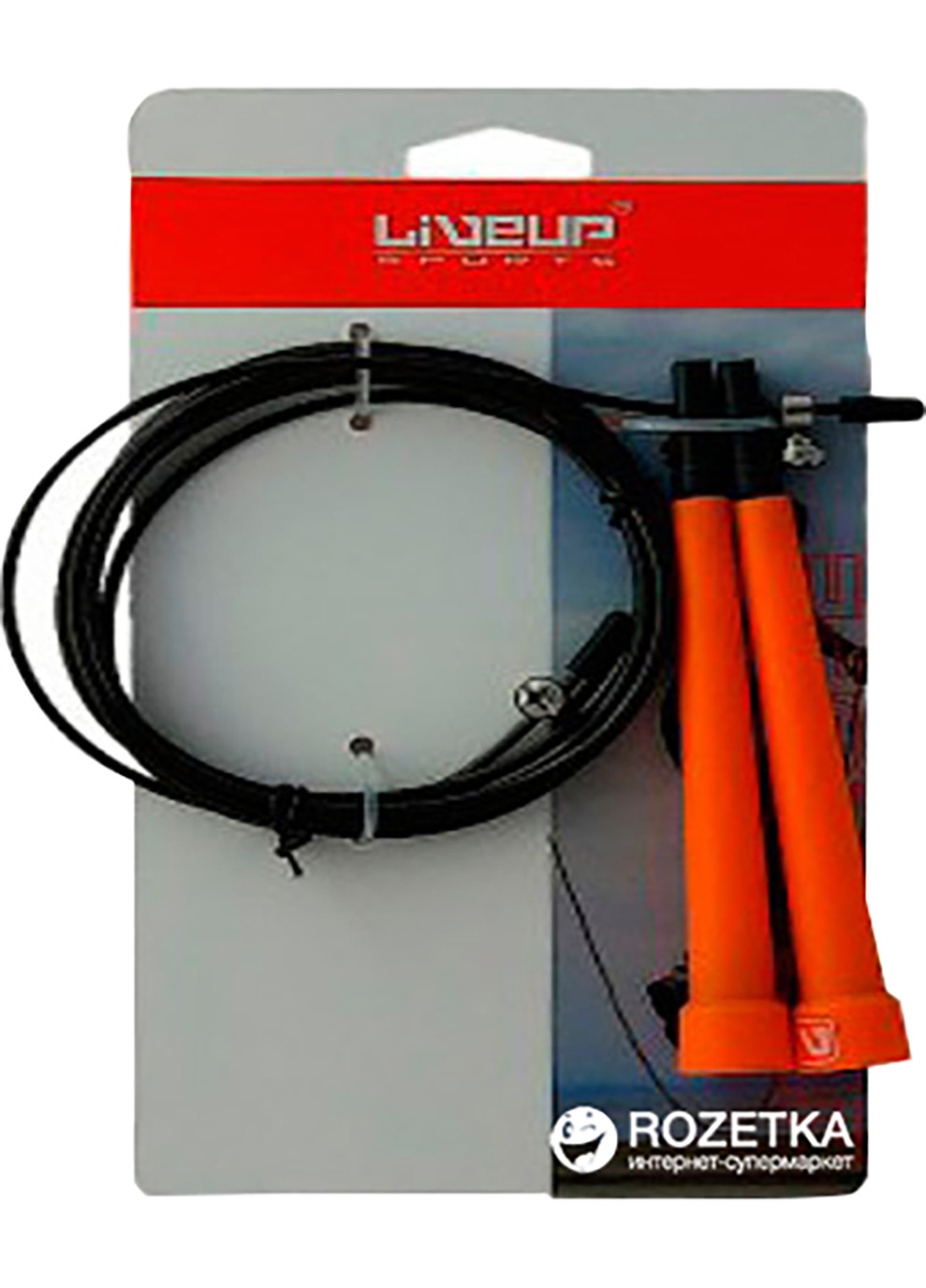 Скакалка скоростная CABLE JUMPROPE оранжевый 275x0.5см LiveUp (258148498)